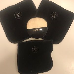 3 Chanel compact sleeves plus the compact brush